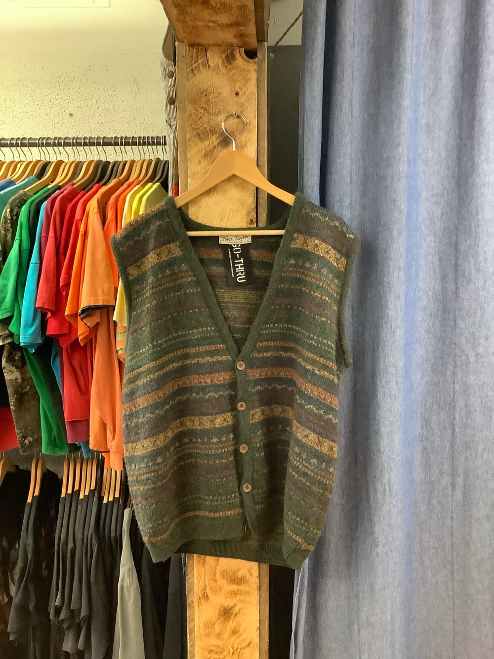 Vintage jack Taylor multicoloured knitted sweater
